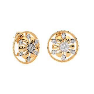 Ailani Round Diamond Stud Earrings